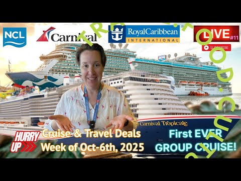 Thumbnail for Weekly Cruise Specials #11 Oct-6th!! | Holland-NCL-CCL-MSC | Carnival Festivale GROUP CRUISE!