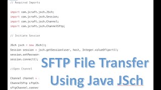 SFTP File Transfer using Java JSch