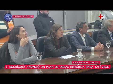 🔴| RODRÍGUEZ  ANUNCIÓ  UN  PLAN  DE  OBRAS  HISTÓRICA  PARA  TAFÍ VIEJO 