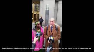 At SDNY Inner City Press Asks Ron Kuby of Argument Okoumou Only Makes Money By Breaking Law