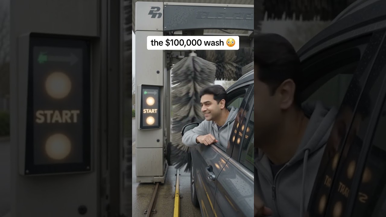 I Tried a $1 Car Wash vs a $100,000 Car Wash. Guess Which One Put ME Through the Rollers. 🚗🌀💀