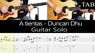 A TIENTAS - Duncan Dhu: SOLO cover guitarra + TAB