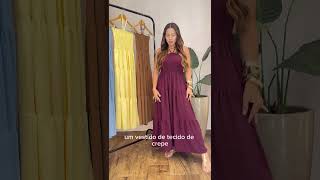 Lançamento aqui na Fer - Vestido Gisa 😍 #modafeminina #vestidos #vestidolongo #vestidodefesta