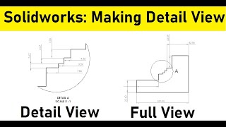 Solidworks tips and tutorials 11 |  How to make detail view drawing?