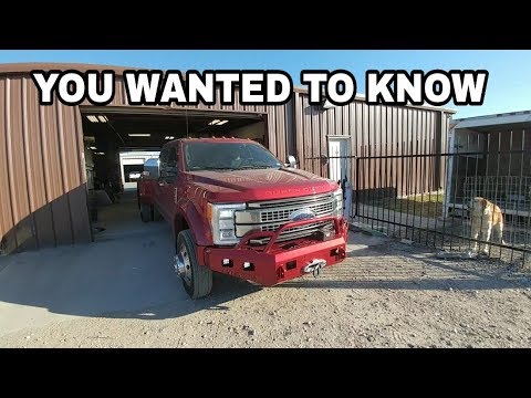 My Ford F450 with it's new Ranch Hand Winch Bumpers