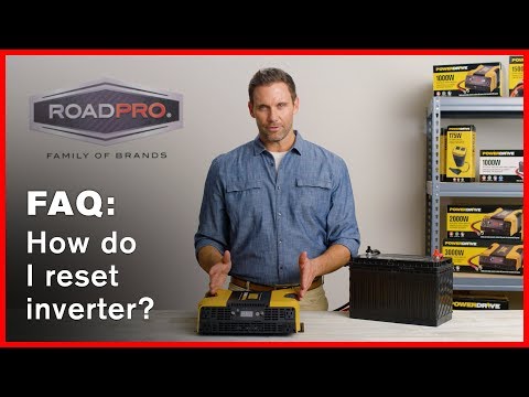 Part of a video titled Powerdrive Inverter FAQ #9 - How do I reset my inverter? - YouTube