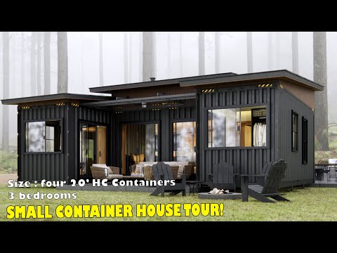 Shipping container homes |  3 bedrooms | Simple and Cozy Home