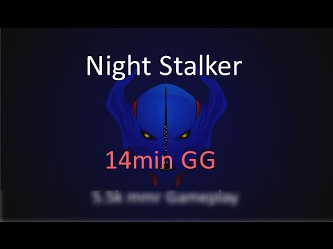 Night Stalker - 14min Rage quit you can stay on LP [ dota 2 gameplay ]