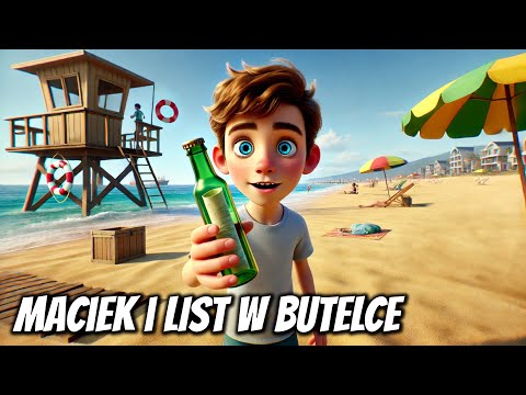 Maciek i list w butelce - okładka bajki audio