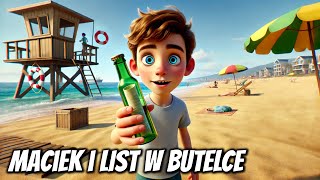 Maciek i list w butelce - okładka bajki audio