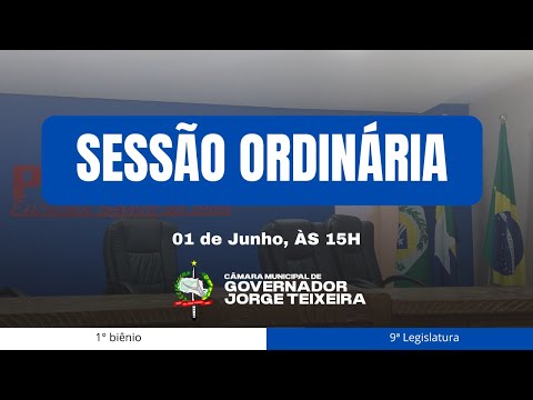 DECIMA SEXTA SESSÃO ORDINÁRIA DE 2026 - 01/06/2026.