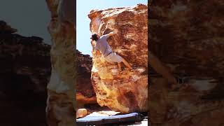 Video thumbnail of Duality, V6. Moe's Valley