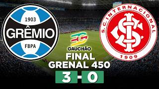 GRÊMIO VENCE O GRENAL NA ARENA E GARANTE BOA VANTAGEM PARA DECISÃO NO BEIRA-RIO! GRÊMIO 3 x 0 INTER