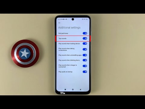 How to enable/disable touch screen sound on Xiaomi Redmi 10 Android 12