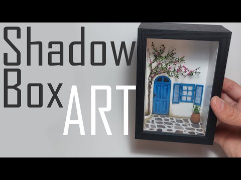 Miniature Greek Charm: Shadow Box Diorama