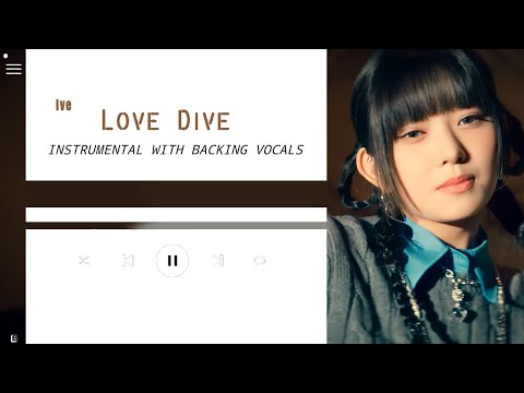 IVE - Love Dive (Instrumental with backing vocals) |Lyrics|