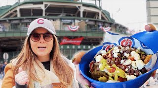 Trying NEW FOOD At Chicago's Wrigley Field