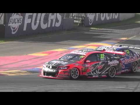 V8 Supercars Race 2 Start and Tight Finish - Clipsal 500 2016