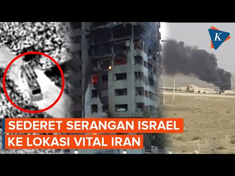 Rangkaian Momen Serangan Israel ke Lokasi Vital dan Sistem Pertahanan Iran