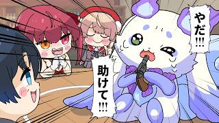 【手描き】るんちょまのﾀﾋに際ボイス販売を熱望するホロメン【ルンルン/宝鐘マリン/火威青/しぐれうい/にじさんじ/ホロライブ/切り抜き漫画】