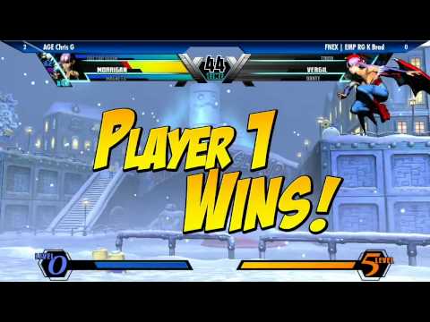 UMvC3: AGE Chris G vs. FNEX | EMP RG K Brad WF