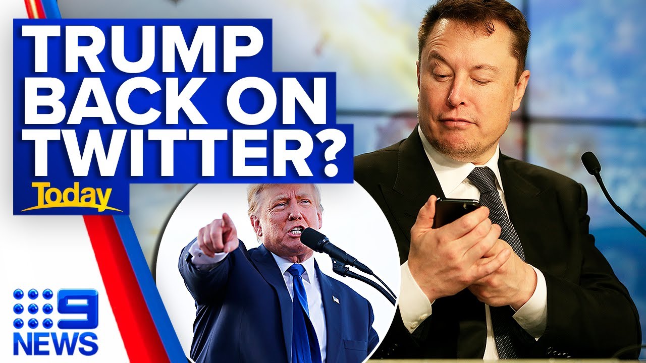 Elon Musk will reverse Trump’s social media ban on Twitter | 9 News Australia