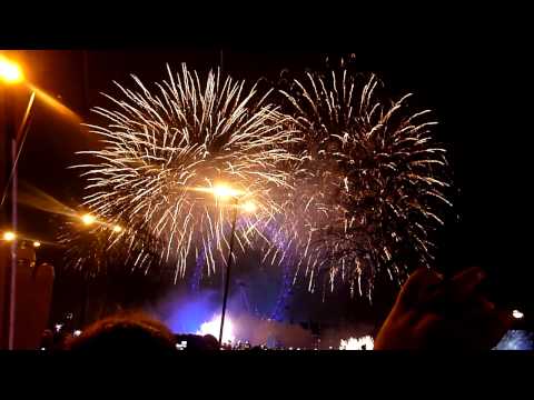 london new year fireworks 2012/2013