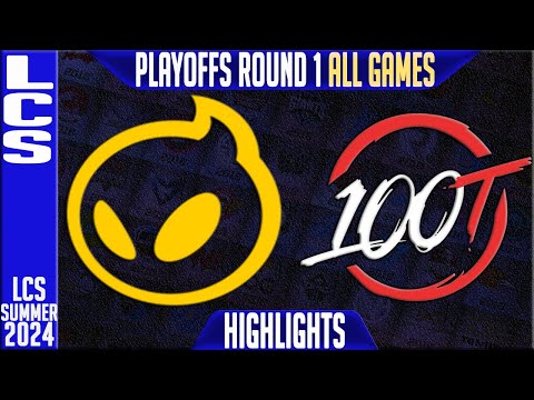 DIG vs 100 Highlights ALL GAMES | LCS Playoffs Summer 2024 Round 1 Upper | Dignitas vs 100 Thieves