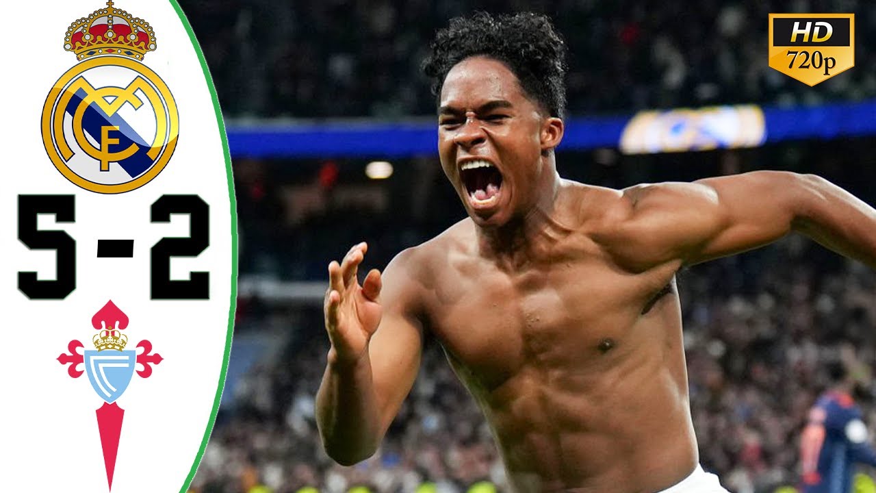 Real Madrid vs Celta de Vigo 5-2 All Goals & Highlights 2025