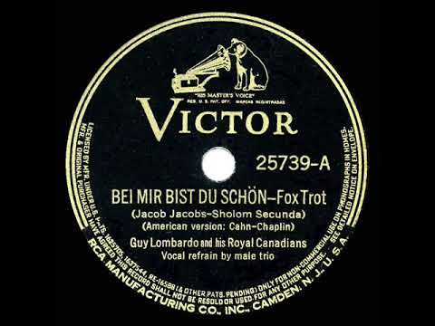 1938 HITS ARCHIVE: Bei Mir Bist Du Schoen - Guy Lombardo (vocal trio)