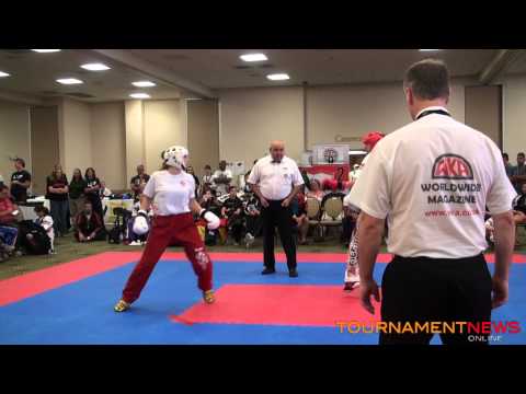 Stevie Parker vs Cara Merrick Point Fighting +65kg Final at WKA World Championships 2012