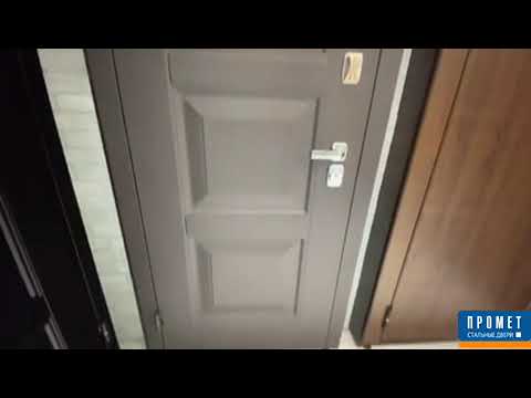 Миниатюра изображения товара Входная дверь Промет Мега-100 88x205 (левая, Мокко)