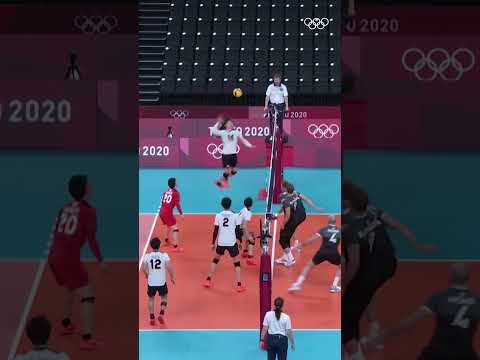 Is this the live-action of "Haikyuu!!"? 👀🏐Japan vs Canada #Tokyo2020