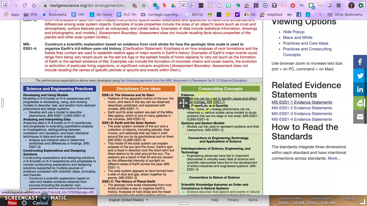 NGSS & Unit Plan instructional video