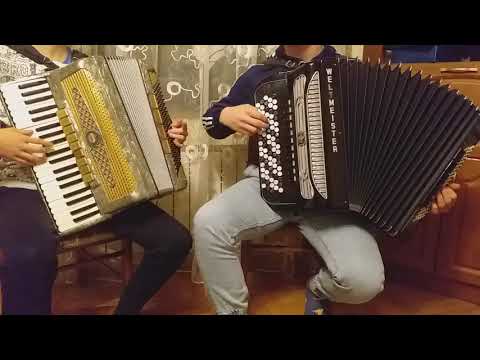 Zapada zmrok  /piękna pieśń/- na dwa akordeony (Duet akordeonowy) 🎹🙂