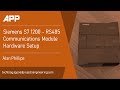 S7 1200 To RS485 Communications Module Hardware Setup