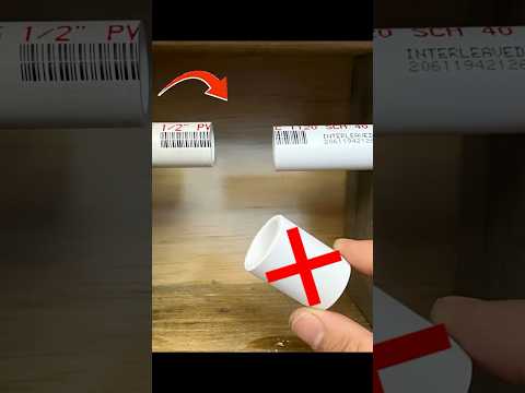 How to repair a PVC pipe in a small space! Few plumbers apply it #shorts