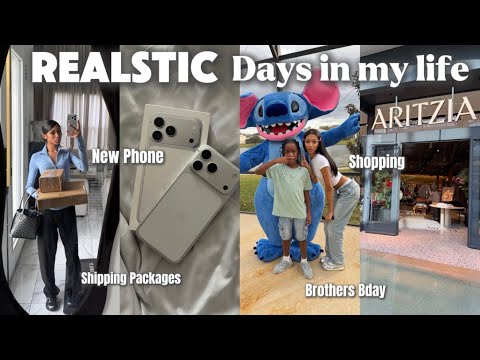 REALISTIC DAYS IN MY LIFE | New Phone, Shopping, Unboxing, Brothers Bday + more. Vlogmas Week 5
