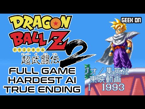 Dragon Ball Z: Super Butouden 2 - Full Game Hardest (SNES 1993) Gameplay [Playthrough/Longplay]