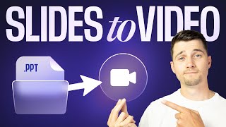 How to Convert PDF or PPT to Video (with AI) | Slides to Video  🚀