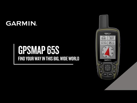 Garmin GPSMAP® 65s Kelių dažnio juostų ir palydovinės navigacijos tinklų įrenginys su jutikliais video