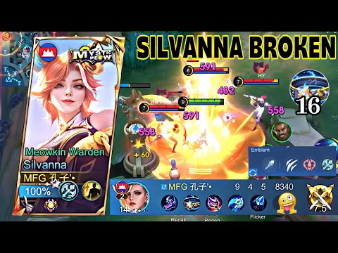 Silvanna Offlane Best Build & Emblem Broken Damage - MLBB