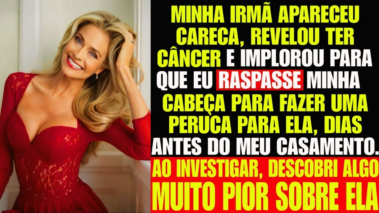 "RASPE O CABELO" Minha irmã revelou ter CÂNCER dias antes do meu casamento. Descobri algo muito PIOR