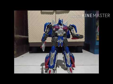 Stop motion transformation Optimus prime the last knight