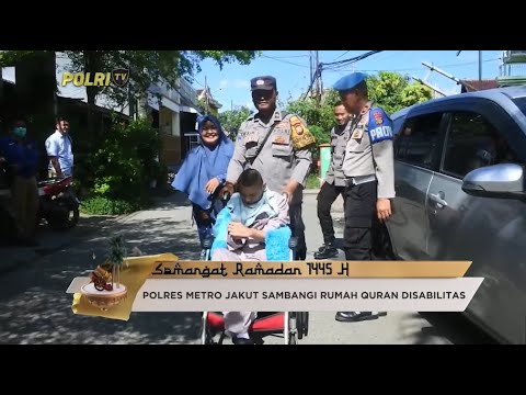 POLRES METRO JAKUT SAMBANGI ANAK ANAK PENYANDANG DISABILITAS