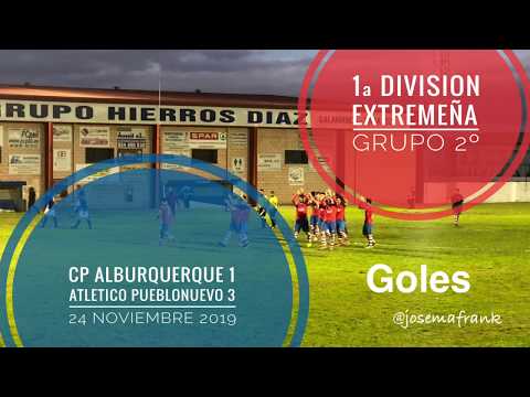 GOLES CP ALBURQUERQUE 1 - ATLETICO PUEBLONUEVO 3 (24/11/19)