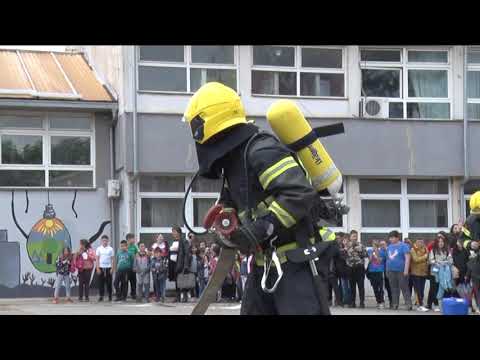 Televizija Pomoravlje- Pokazna vatrogasna vežba u OŠ "Vuk Karadžić"