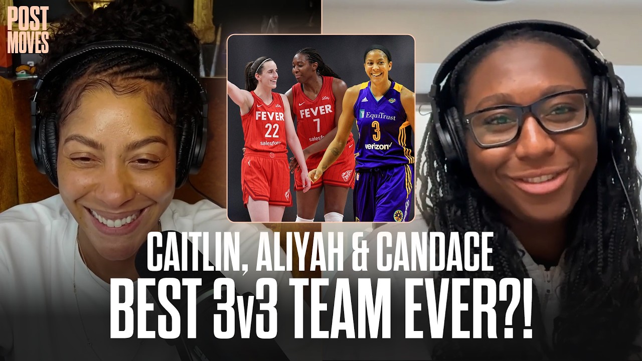 Caitlin Clark, Candace Parker & Aliyah Boston = BEST 3v3 Team EVER?! 😳🔥