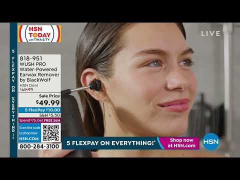 WUSH PRO Rechargeable WaterPowered Earwax Remover by Bla...