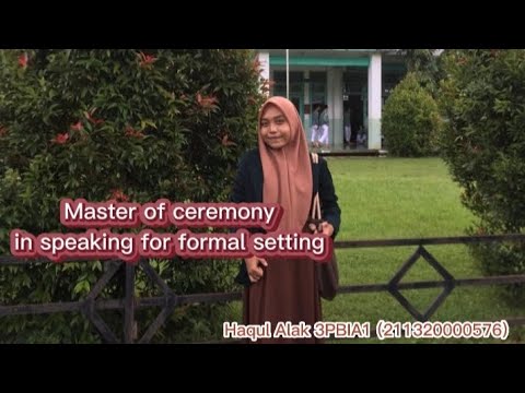 MC for formal setting (Haqul Alak)